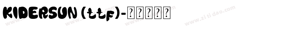 KIDERSUN (ttf)字体转换